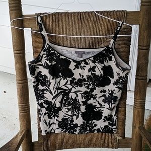 Vintage Ann Taylor Cropped V-Neck Tank